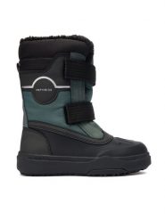 Geox Śniegowce Junshee Pg A J46D8A-0MEFU C0498 S Czarny. Czarne buty zimowe chłopięce Geox, ze skóry, bez zapięcia. Za 339.99 zł.