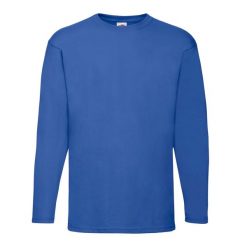 Koszulka Z Długim Rękawem Dla Dorosłych Unisex Valueweight. Szare bluzki damskie Fruit of the Loom, s, bez wzorów, bez kołnierzyka, bez ramiączek. Za 58.99 zł.