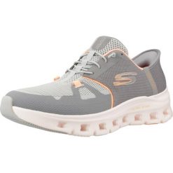 Buty SKECHERS GLIDE STEP PRO Szary. Szare obuwie trekkingowe damskie Skechers, z materiału, bez zapięcia. Za 406.80 zł.