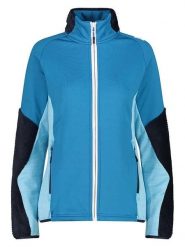 CMP Kurtka polarowa w kolorze błękitno-granatowym rozmiar: 42. Niebieskie kurtki damskie CMP, bez wzorów, z materiału, bez kaptura. Za 161.73 zł.