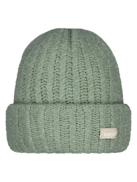 Barts Czapka "Mella" w kolorze zielonym rozmiar: onesize. Zielone czapki damskie Barts, z aplikacjami, ze splotem. Za 117.73 zł.