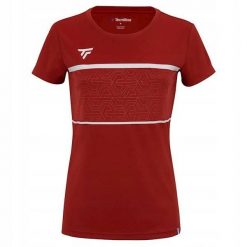 Koszulka tenisowa damska Tecnifibre Team Tech Tee. Białe koszulki damskie TECNIFIBRE, bez wzorów, bez kołnierzyka, bez ramiączek. W wyprzedaży za 119.00 zł.