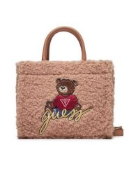 Guess Torebka J4BZ25 WGI20 Brązowy. Brązowe torebki klasyczne damskie Guess, z materiału, bez dodatków. Za 239.99 zł.
