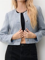Żakiet - wielobarwny. Marynarki i żakiety damskie Sinsay, l, bez wzorów. Za 42.99 zł.