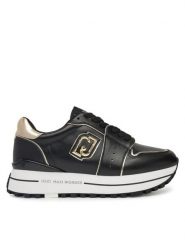 Liu Jo Sneakersy Maxi Wonder 85 BA5029 PX179 Czarny. Czarne obuwie sportowe damskie Liu Jo, ze skóry, bez zapięcia. Za 579.99 zł.