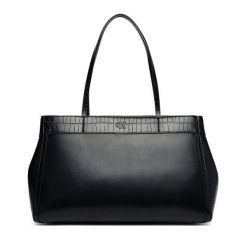 Torebka Calvin Klein. Czarne shopper bag Calvin Klein, bez wzorów, bez dodatków. Za 749.99 zł.