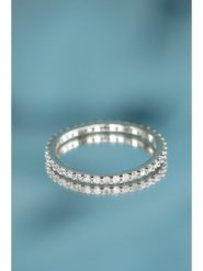 DIAMANTA Złoty pierścionek "Tour Complet Lumineux" z diamentami rozmiar: 51. Szare pierścionki damskie DIAMANTA, z diamentem, złote. Za 2,609.99 zł.