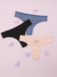 Stringi 3 pack - wielobarwny. Stringi Sinsay, bez wzorów. Za 9.99 zł.