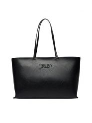 Tommy Jeans Torebka Tjw Must Tote AW0AW18455 Czarny. Czarne torebki klasyczne damskie Tommy Jeans, z jeansu, bez dodatków. Za 409.99 zł.