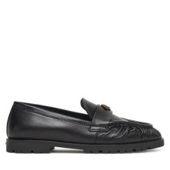 Mokasyny PINKO. Czarne mokasyny damskie Pinko, bez obcasa. Za 1,029.00 zł.