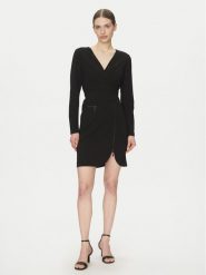 DKNY Sukienka koktajlowa DD4JI62A Czarny Slim Fit. Czarne sukienki damskie DKNY, bez wzorów, z syntetyku, wizytowe, bez ramiączek. Za 409.99 zł.