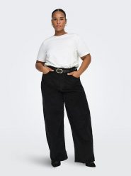 ONLY Carmakoma Koszulka "Carma" w kolorze białym rozmiar: XL-54. Białe bluzki damskie Only Carmakoma, xl, bez wzorów, z bawełny, bez kołnierzyka, bez ramiączek. Za 60.99 zł.