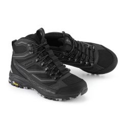 Buty trekkingowe wysokie unisex Alpine Pro Wadune Vibram. Czarne obuwie trekkingowe damskie Alpine Pro, bez zapięcia. W wyprzedaży za 499.00 zł.