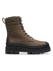 Clarks Skórzane botki "Orianna 2" w kolorze brązowym rozmiar: 41. Brązowe botki damskie Clarks, bez obcasa, bez zapięcia. Za 396.24 zł.