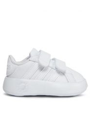 Adidas Sneakersy Grand Court 2.0 Cf I ID5273 Biały. Białe buty sportowe dziewczęce Adidas, bez wzorów, ze skóry, bez zapięcia. Za 119.99 zł.