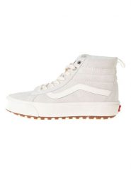 Vans Skórzane sneakersy w kolorze kremowym rozmiar: 39. Brązowe obuwie sportowe damskie Vans, za kostkę, bez zapięcia. Za 237.73 zł.