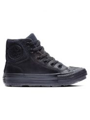 Converse Skórzane sneakersy "Chuck Taylor All Star Berkshire" w kolorze czarnym rozmiar: 31. Czarne obuwie sportowe damskie Converse, za kostkę, bez zapięcia. Za 153.71 zł.