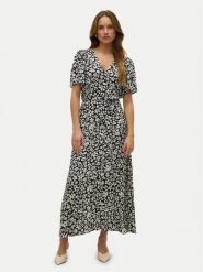 Vero Moda Sukienka letnia Alba 10330301 Czarny Regular Fit. Czarne sukienki damskie Vero Moda, bez wzorów, z wiskozy, bez ramiączek. Za 179.99 zł.