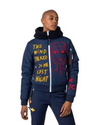 Kurtka narciarska Rossignol JCC damska W Yety Fleecy Bomber JKT granatowa. Niebieskie kurtki damskie Rossignol, na zimę, s, bez wzorów, z materiału, bez kaptura. Za 2,536.15 zł.