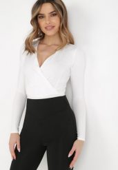Białe Body Adothee. Białe body i gorsety Born2be, bez wzorów, z dzianiny. Za 59.99 zł.