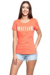 MUSTANG T SHIRT DAMSKI Alexia C Print 1009058 8139. Pomarańczowe t-shirty damskie Mustang, s, bez wzorów, bez kołnierzyka. W wyprzedaży za 39.99 zł.
