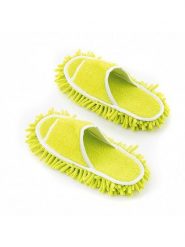 InnovaGoods Kapcie mopujące w kolorze limonkowym - 27 x 4 x 11 cm rozmiar: onesize. Zielone kapcie damskie innovagoods, z materiału. Za 56.99 zł.