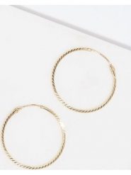 OR ÉCLAT Złote kolczyki-kreole "Créoles twistées" rozmiar: onesize. Żółte kolczyki damskie Or Éclat, złote. Za 414.33 zł.