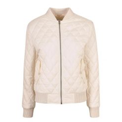 Kurtka Damska/pikowana Diamond Nylon. Brązowe kurtki damskie Urban Classics, xl, bez wzorów, z nylonu, bez kaptura. Za 220.99 zł.