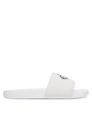 Calvin Klein Klapki Ess HW0HW02958 Biały. Białe klapki damskie Calvin Klein, bez wzorów, z materiału, bez obcasa, bez zapięcia. Za 169.99 zł.