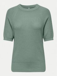 ONLY Sweter Lecia 15339541 Zielony Regular Fit. Zielone swetry klasyczne damskie Only, m, z wiskozy, bez kołnierzyka. Za 79.99 zł.