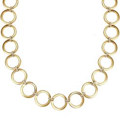 Lulu & Jane Stop metali Zdobienie kryształkami Swarovski® Naszyjniki 1 ct Damski. Białe naszyjniki damskie Lulu & Jane, pozłacane. Za 424.99 zł.