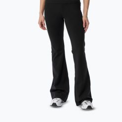 Legginsy treningowe damskie Cardio Bunny Flare. Czarne legginsy damskie Cardio Bunny, m, bez wzorów, z elastanu. Za 189.99 zł.