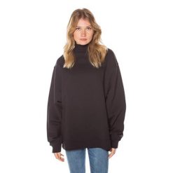 Bluza sportowa damska Superdry Ana High Neck Crew. Czarne bluzy damskie Superdry, m, bez wzorów, z bawełny, bez kaptura. Za 144.00 zł.
