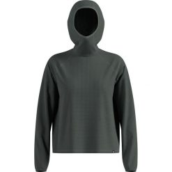 Bluza z kapturem Odlo Mid layer hoody CUBIC. Szare bluzy damskie ODLO, l, bez wzorów, z materiału, z kapturem. Za 319.99 zł.
