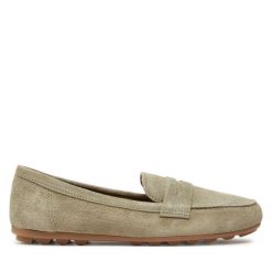 Mokasyny Tamaris. Zielone mokasyny damskie Tamaris, bez obcasa. Za 239.99 zł.