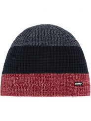 Eisbär Czapka "Caris" w kolorze czarno-czerwono-szarym rozmiar: onesize. Czarne czapki damskie Eisbär, z aplikacjami, z wełny. Za 118.56 zł.