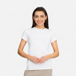 T-shirt damski VIKING Lenta Bamboo Light Lady. Białe t-shirty damskie Viking, bez wzorów, bez kołnierzyka. Za 139.90 zł.