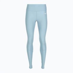 Legginsy do biegania damskie Mizuno BG3000. Niebieskie legginsy damskie Mizuno, m, bez wzorów, z elastanu. Za 139.99 zł.