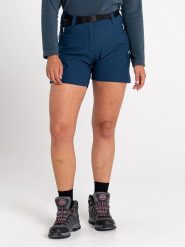 Dare 2b Szorty funkcyjne "Melodic Pro" w kolorze granatowym rozmiar: 34. Niebieskie spodenki sportowe damskie Dare 2b, bez wzorów, z materiału, outdoorowe. Za 99.95 zł.