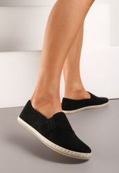 Czarne Tenisówki Espadryle Slip On Na Płaskiej Podeszwie Liodelia. Czarne espadryle damskie Born2be, na lato, z jeansu, bez zapięcia, tenisowe. Za 59.99 zł.