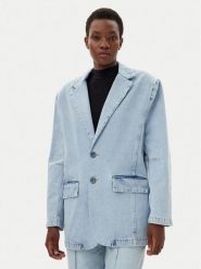 Liu Jo Marynarka UA5210 D4854 Błękitny Relaxed Fit. Niebieskie marynarki i żakiety damskie Liu Jo, bez wzorów, z bawełny. Za 719.99 zł.