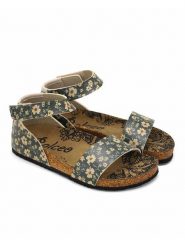 Calceo Sandały w kolorze czarno-żółtym rozmiar: 40. Czarne sandały damskie Calceo, bez wzorów, z otwartym noskiem, bez obcasa, bez zapięcia. Za 156.24 zł.