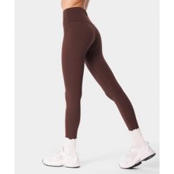 Legginsy crossback na pilates dla kobiet Carpatree Balletcore. Brązowe legginsy sportowe damskie Carpatree, bez wzorów, z podwyższonym stanem, na fitness i siłownię. Za 219.99 zł.