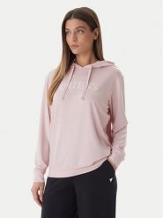 Guess Bluza O6GQ00 KCQP2 Różowy Regular Fit. Czerwone bluzy damskie Guess, s, z aplikacjami, z syntetyku, bez kaptura. Za 249.99 zł.