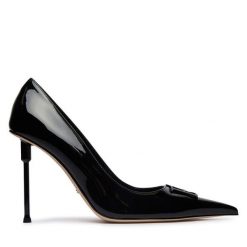 Szpilki Elisabetta Franchi. Czarne szpilki damskie Elisabetta Franchi, bez wzorów, bez obcasa, na szpilce, bez zapięcia. Za 2,779.00 zł.