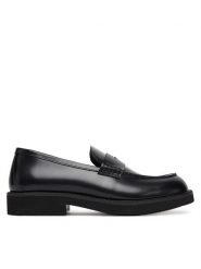 BOSS Mokasyny Penny 50548761 Czarny. Czarne mokasyny damskie Boss, ze skóry, bez obcasa. Za 629.99 zł.