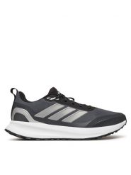 Adidas Buty do biegania Runfalcon 5 TR JP5911 Czarny. Czarne obuwie sportowe damskie Adidas, z materiału, bez zapięcia, do biegania. Za 199.99 zł.