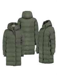 Sublevel Płaszcz zimowy w kolorze ciemnozielonym rozmiar: XL. Zielone płaszcze damskie Sublevel, na zimę, xl, bez wzorów, z puchu, bez kaptura. Za 345.36 zł.