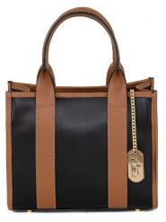 Anna Morellini Skórzana torebka w kolorze czarno-jasnobrązowym - 28 x 23 x 12 cm rozmiar: onesize. Brązowe torebki klasyczne damskie Anna Morellini, z materiału, przez ramię, bez dodatków. Za 304.99 zł.