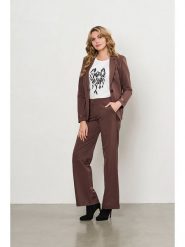 &Co Woman Spodnie "Perrine" w kolorze brązowym rozmiar: 3XL. Brązowe spodnie materiałowe damskie &Co Woman, bez wzorów, z materiału. Za 262.29 zł.